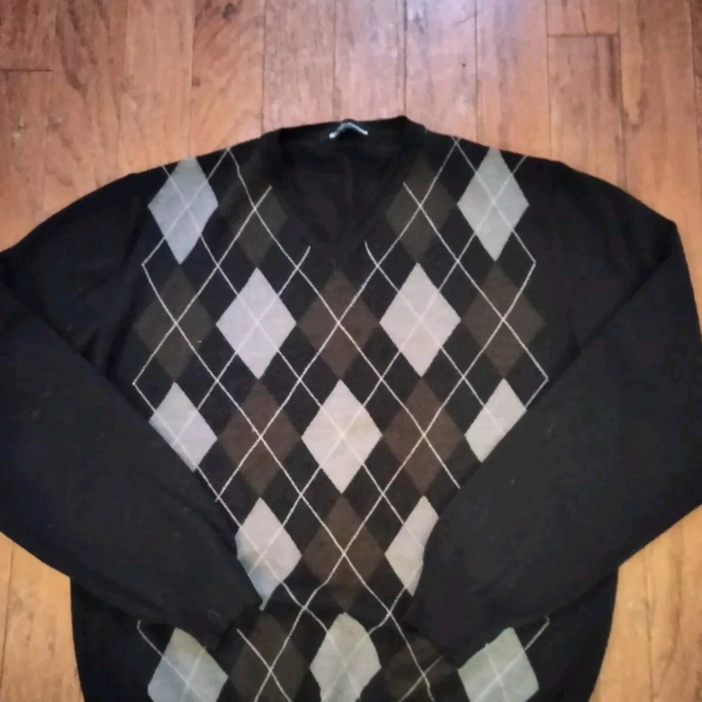 Vintage Marco Fiori Merino Wool V-Neck  Sweater Made In Italy